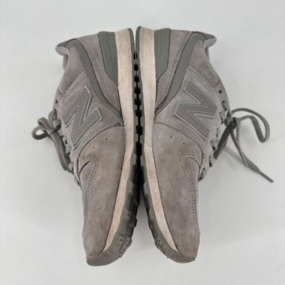 New‎ Balance 696 Classic Women's Running Shoes WL696WPG Gray Suede Size 9 - Picture 4 of 8